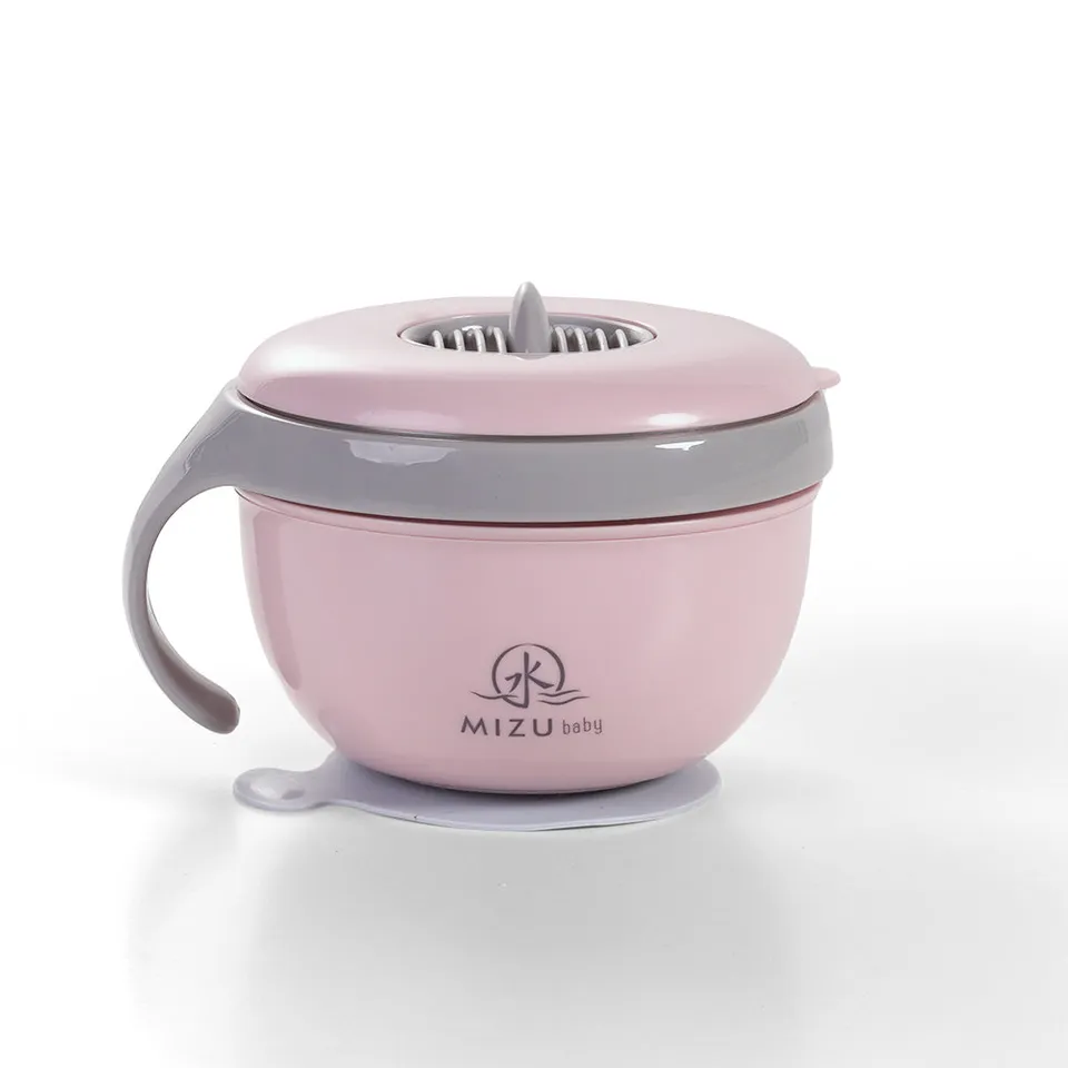 Mizu Baby Taiki Piatto Caldo Rosa 330ml piatto ventosa pappa