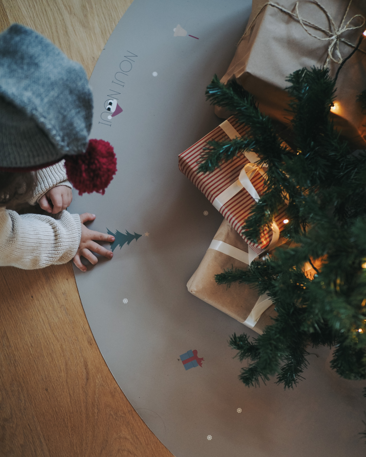 Noui Noui Floor Mats tappetino albero Natale 125 cm Winter
