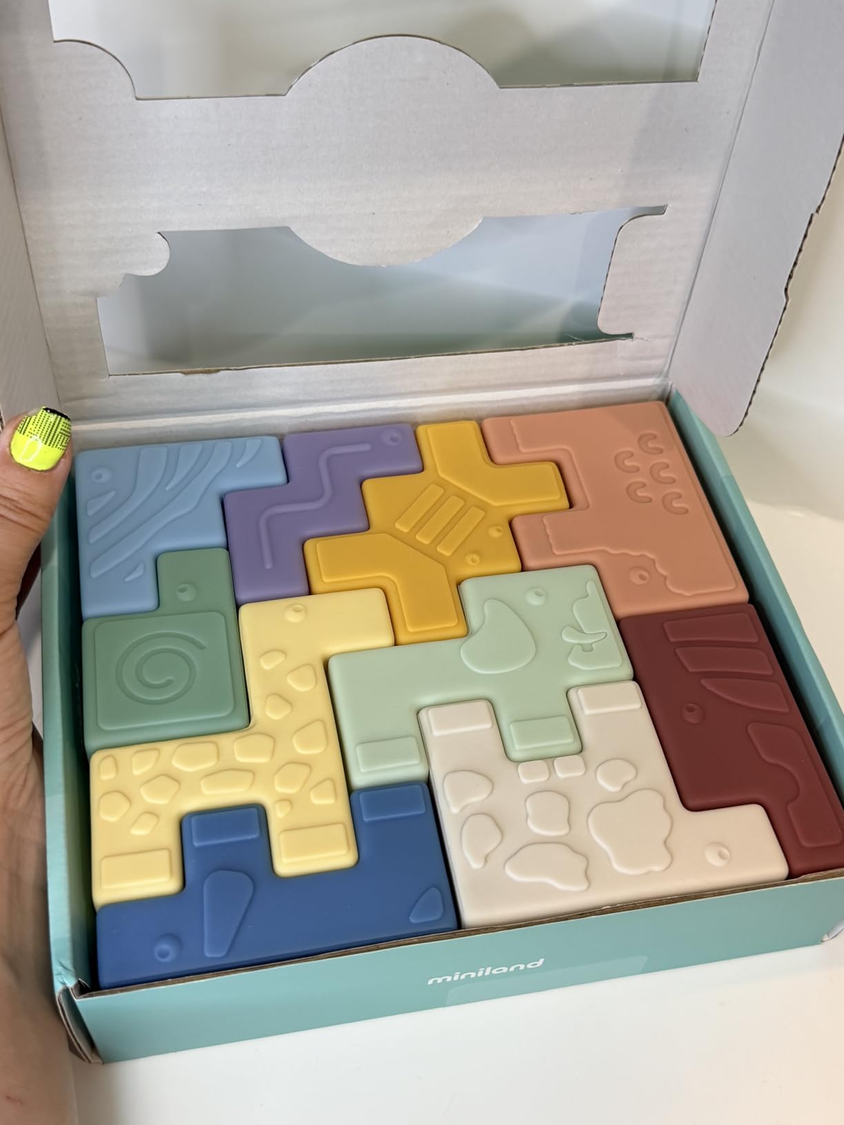 Miniland Soft Animal Blocks puzzle morbido animali 10 pezzi