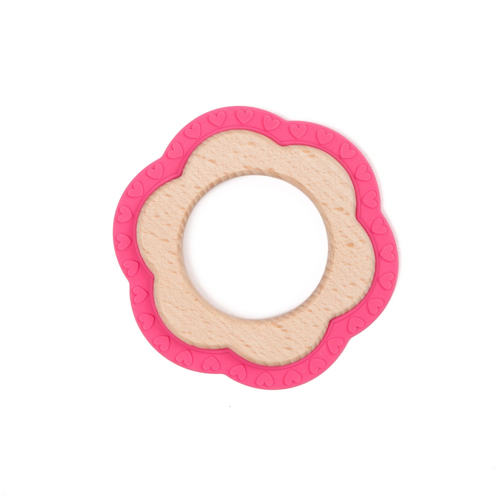 BoJungle Playtime B-Wood massaggiagengive fiore rosa