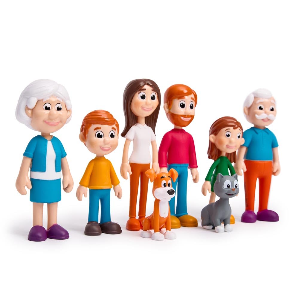Miniland Famiglia Pelle Chiara Set 8 Figure Educative