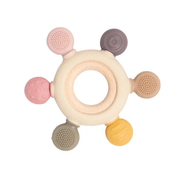 Bo Jungle Playtime Multi-Sensory Ring sonaglio dentizione silicone