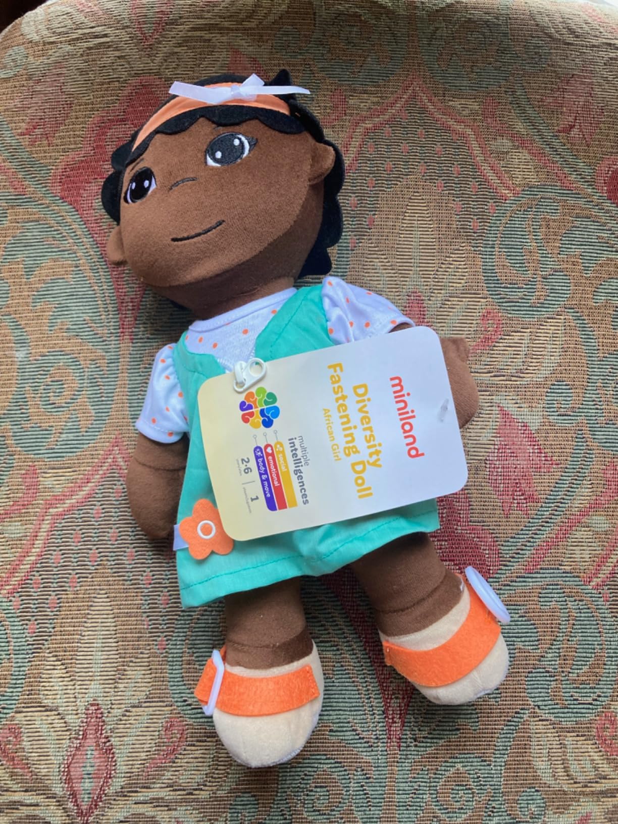 Miniland Bambole Bambola Ragazza Africana 40 cm da Vestire