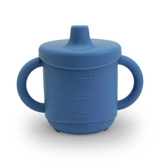 Mizu Baby Taiki Tazza Silicone Blu Beccuccio Cannuccia