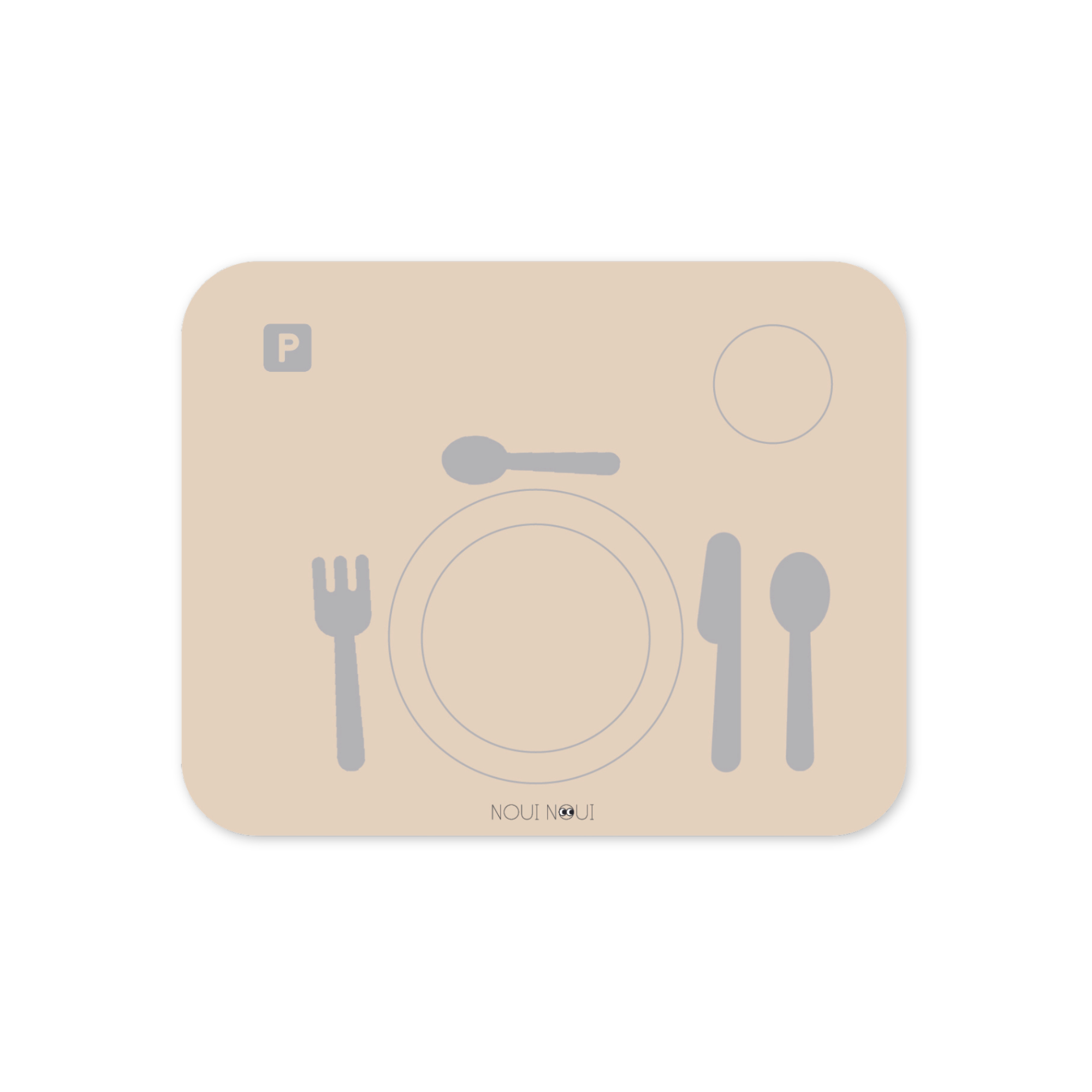 Noui Noui Learning Mats set pappa bimbi 43x34 cm nude