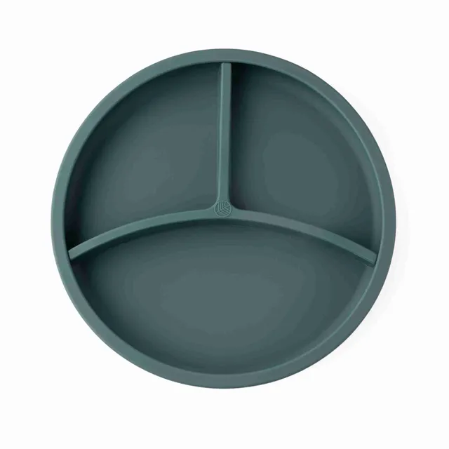 Eco Rascals Silicone Divider Plates piatto silicone verde petrolio