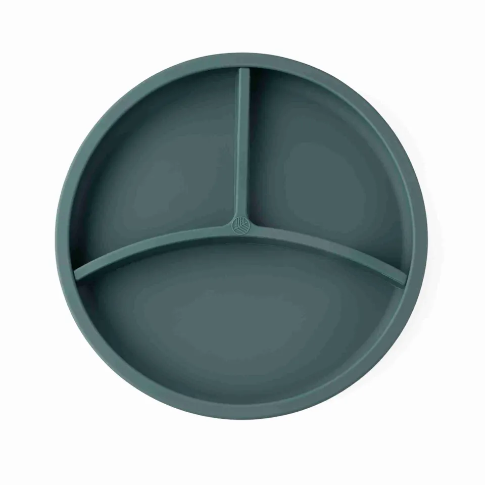 Eco Rascals Silicone Divider Plates piatto silicone verde petrolio