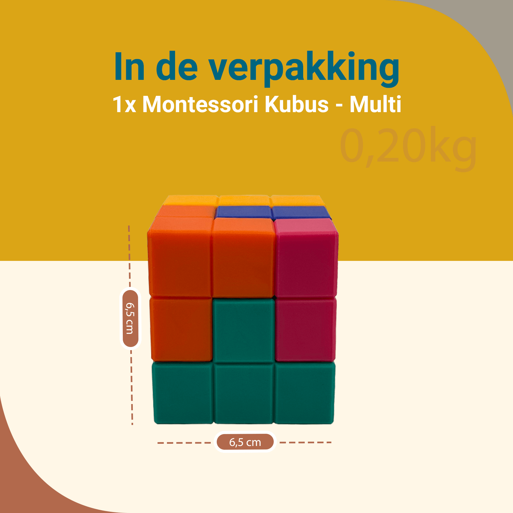 Youly Cubo Montessori Sensoriale Silicone Multi Senza BPA