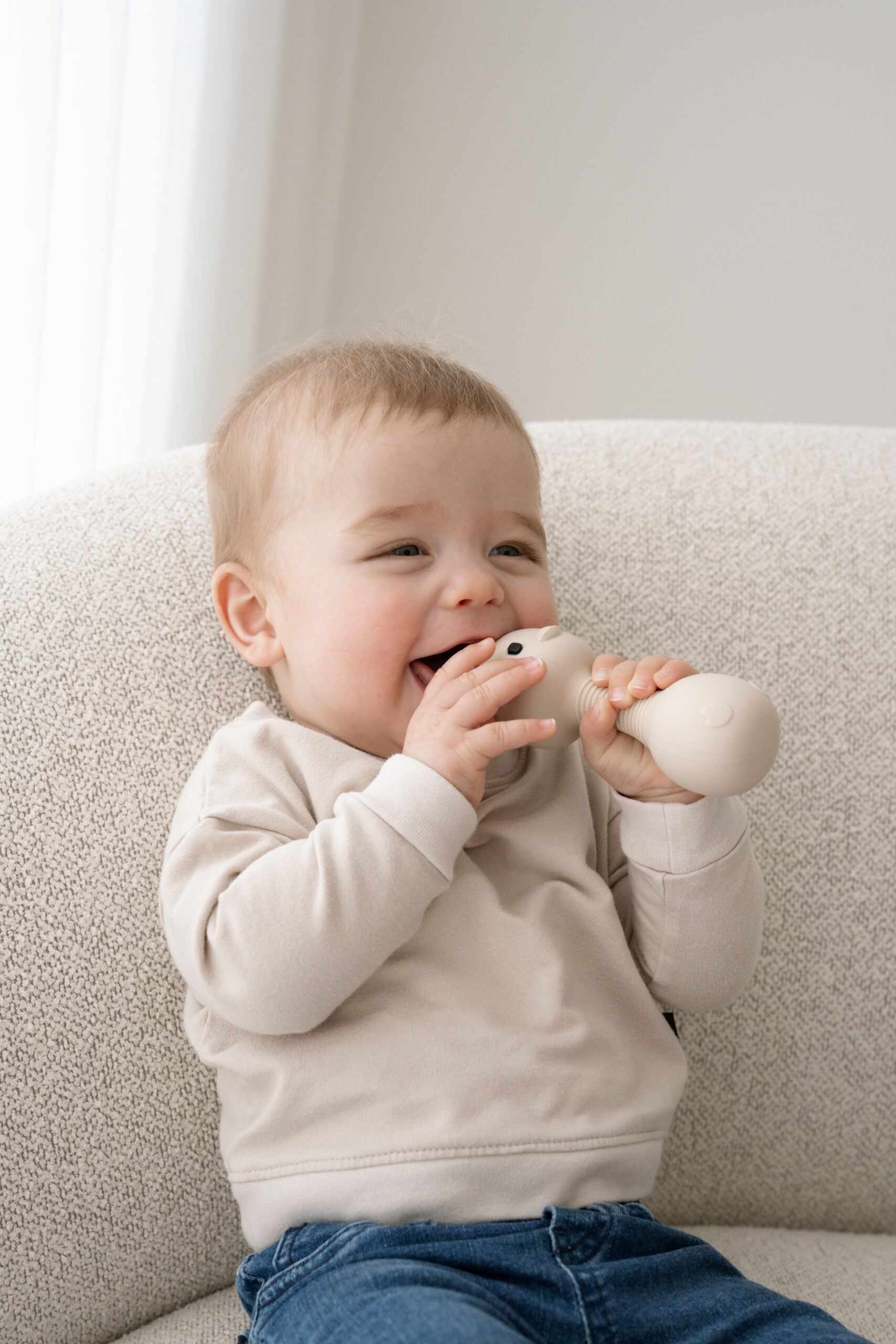 BoJungle Lou Chick sonaglio silicone pulcino 0M+