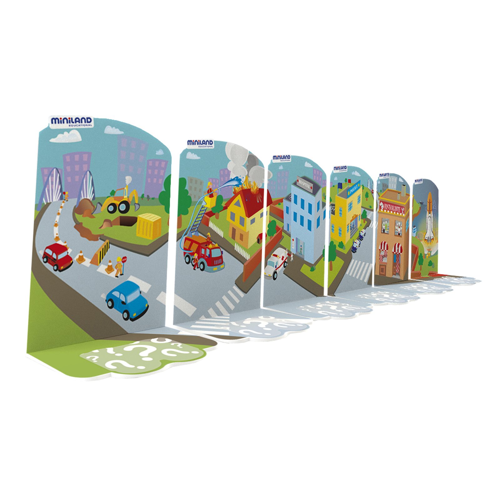 Miniland Job Blocks Gioco Mestieri 6 Personaggi 12 cm 2-6 Anni