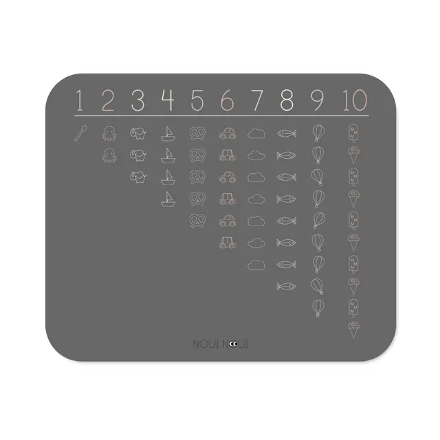 Noui Noui XL Placemats Impara i numeri tovaglietta 55x45 cm
