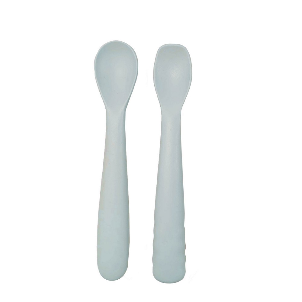 BoJungle B-Spoon Shape cucchiaio svezzamento silicone grigio 2 pz
