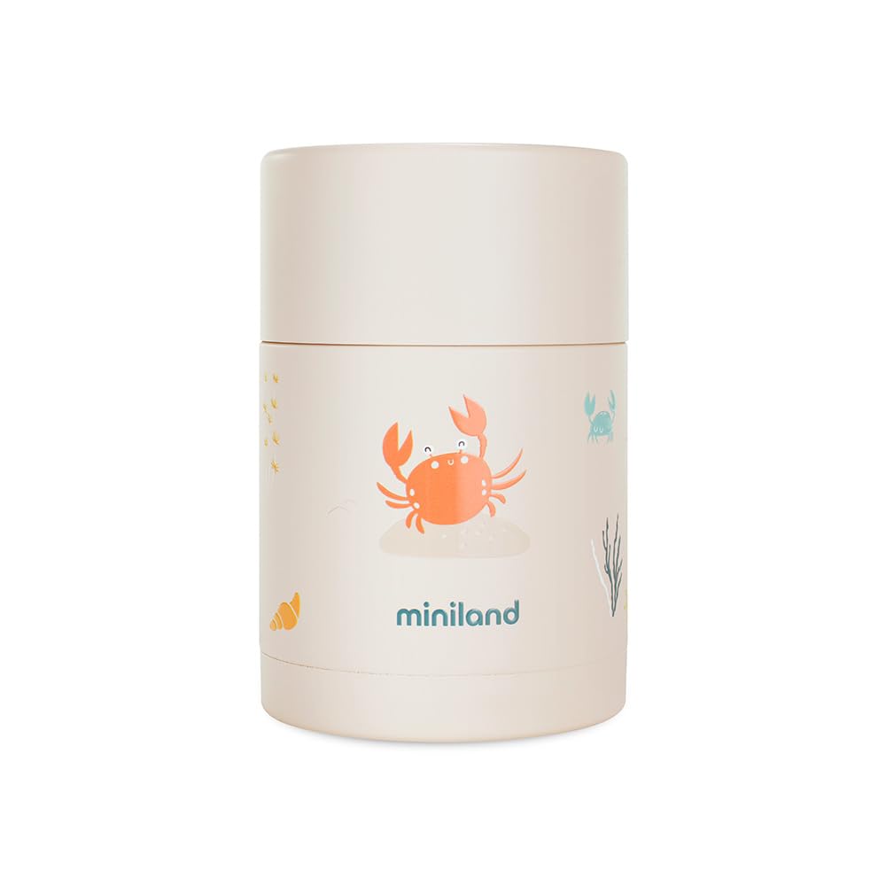 Miniland Passeggio Thermos Bebè alimenti 600ml acciaio Blu