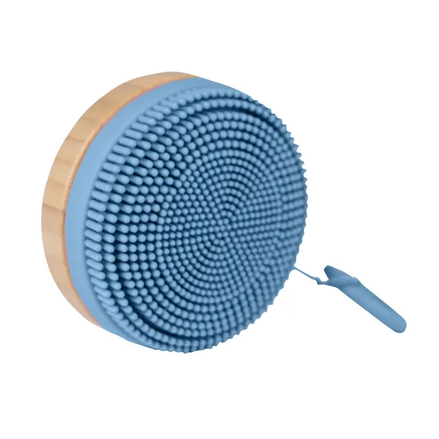 Mizu Baby Mami Spazzola Silicone Corpo Massaggiante Blu