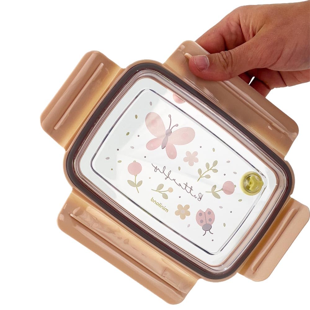 Miniland Steel Lunchbox Acciaio Butterfly 800 ml