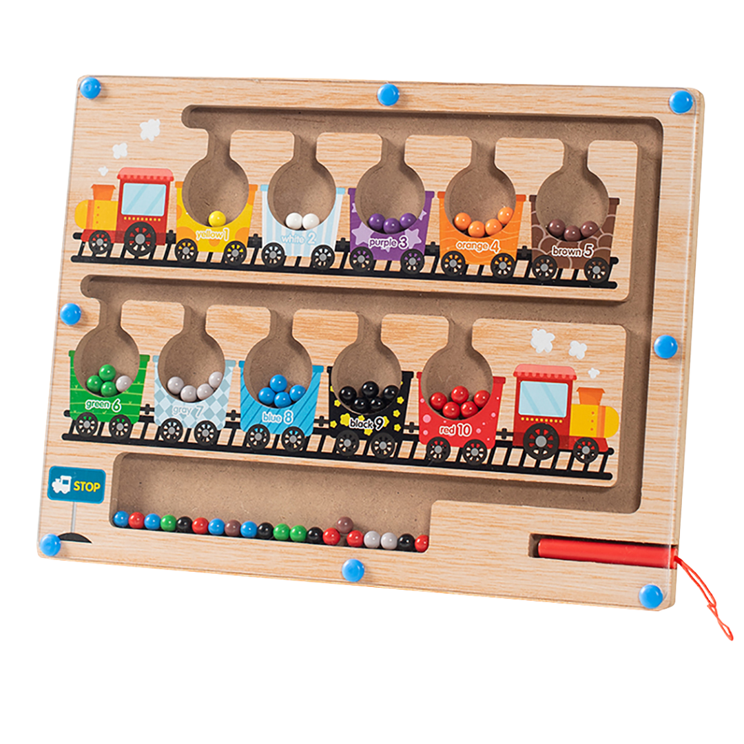 Youly Labirinto magnetico treno gioco Montessori