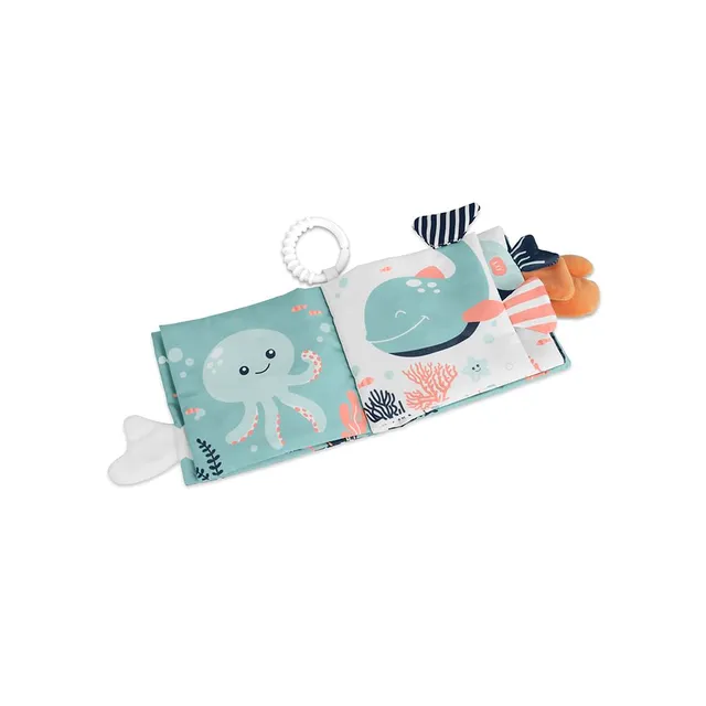 Miniland Baby Oceano libro sensoriale stoffa neonato 0 mesi