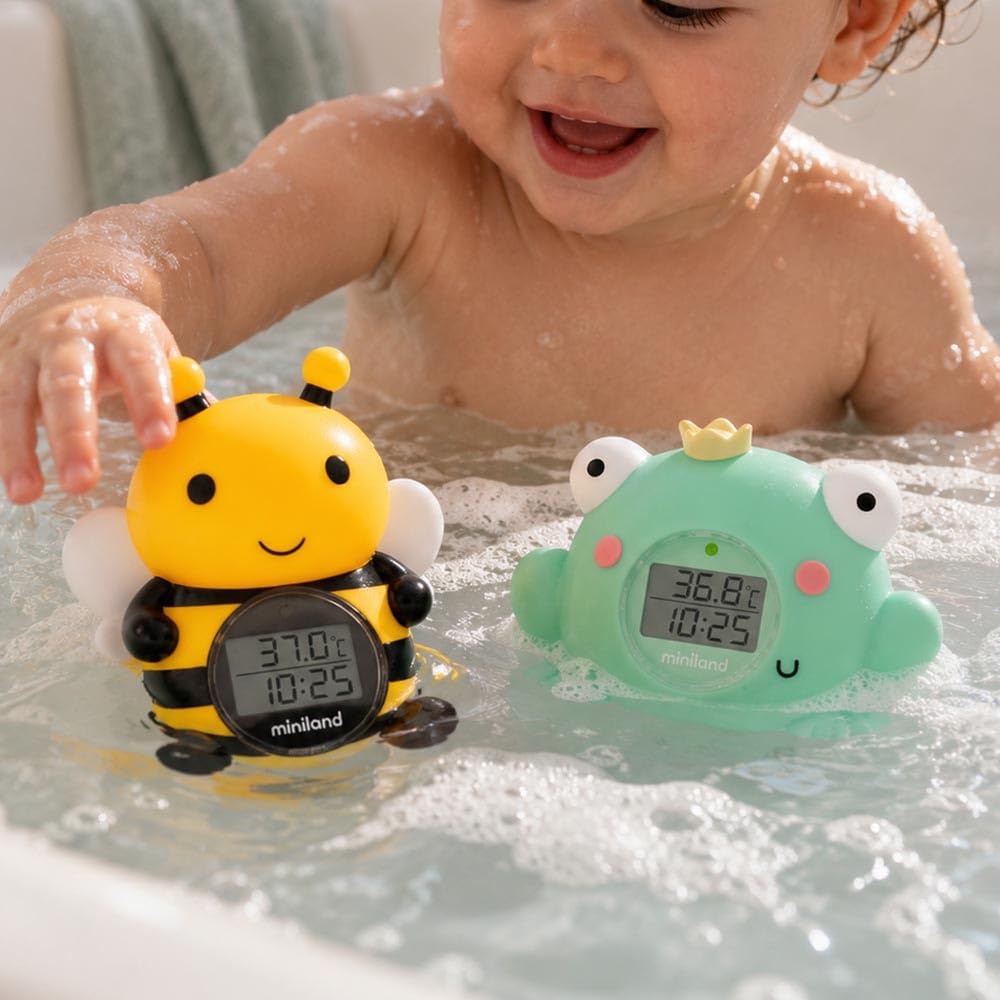 Miniland Bagno Thermo Bath Bee termometro bagnetto ape galleggiante