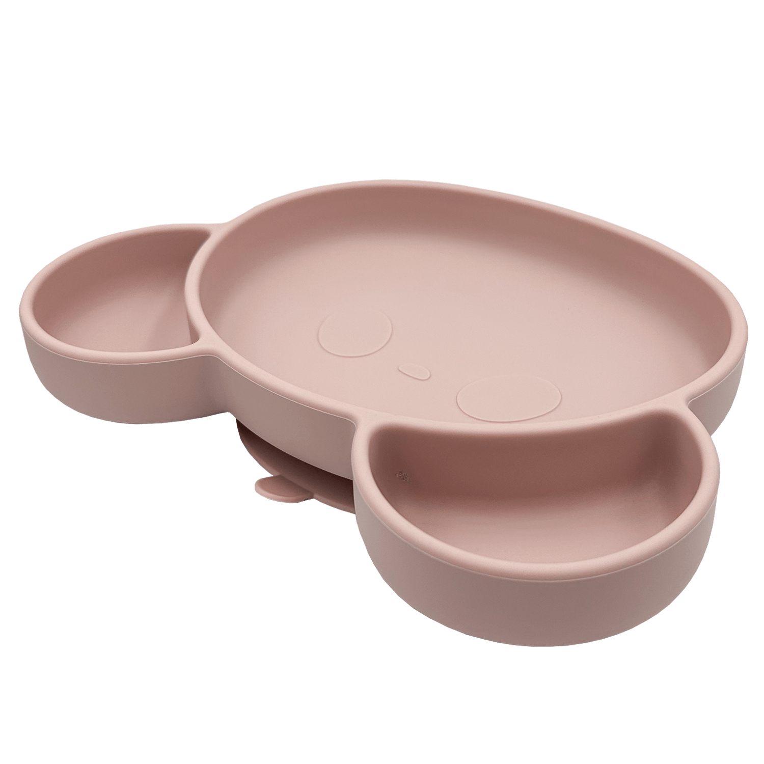 Youly Set Pappa Orso piatto ventosa rosa con posate