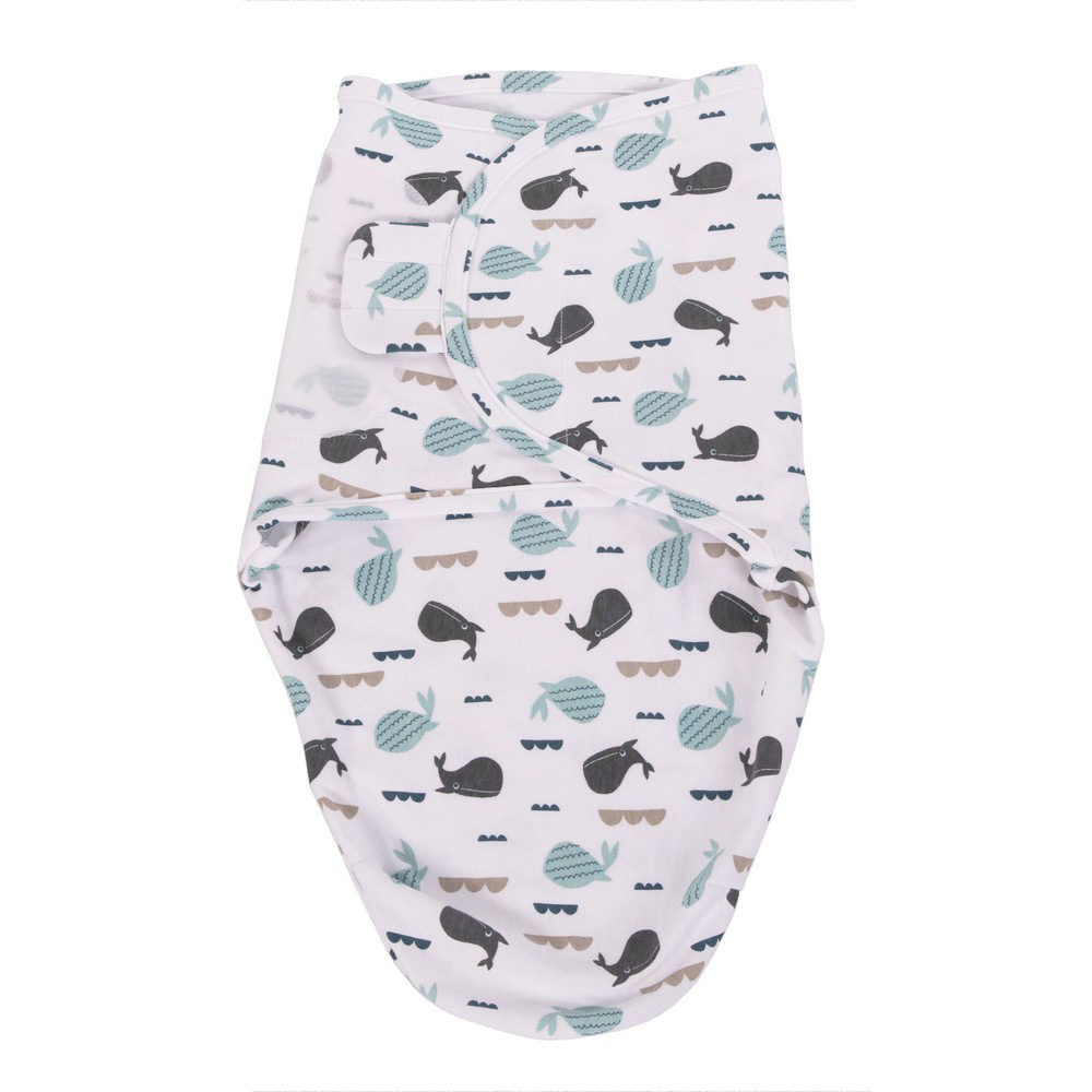 BoJungle Sleep B-Wrap Ocean Whales fascia cotone Small