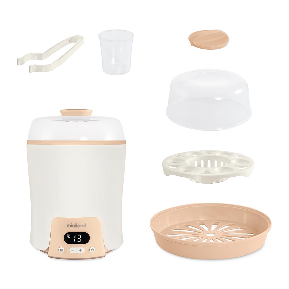Miniland Super 6 Scaldabiberon Sterilizzatore 6 in 1 Beige