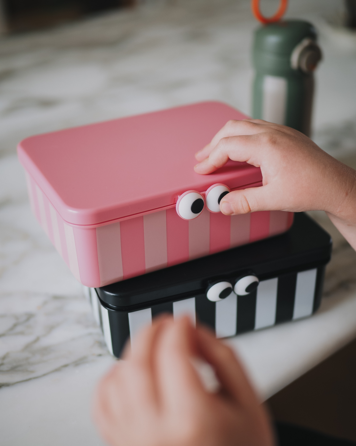 Noui Noui Lunch Boxes portapranzo rosa 3 vassoi