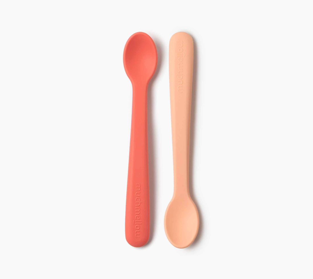 Muchmellow Pappa 2 cucchiai silicone morbidi presa facile