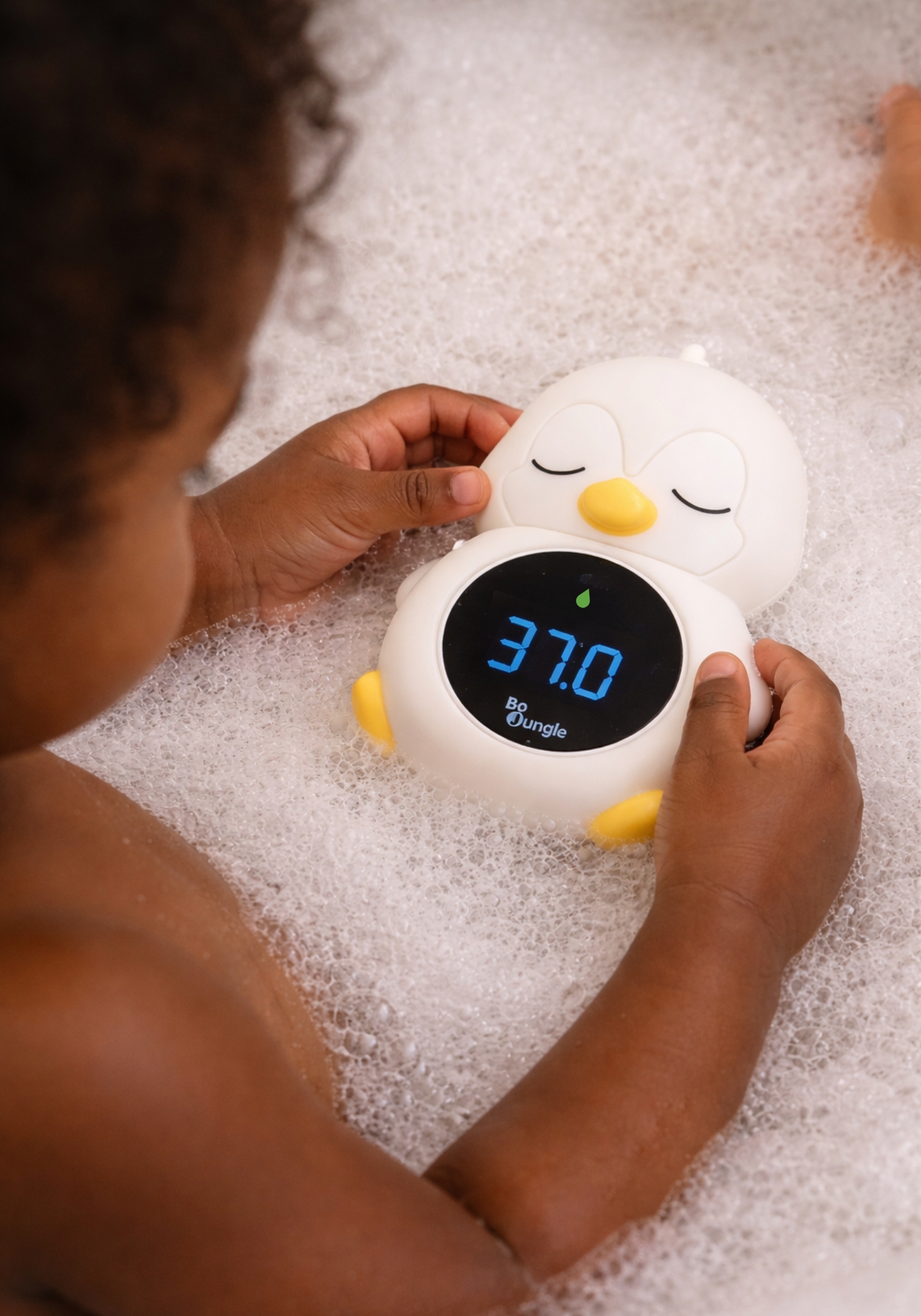 BoJungle termometro bagnetto pinguino 3in1 con luce notte