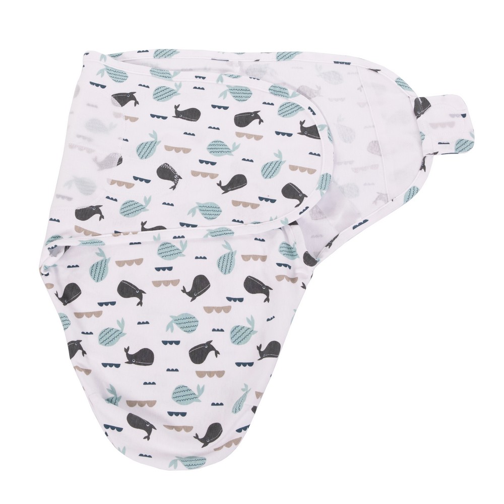 BoJungle Sleep B-Wrap Ocean Whales fascia cotone Small