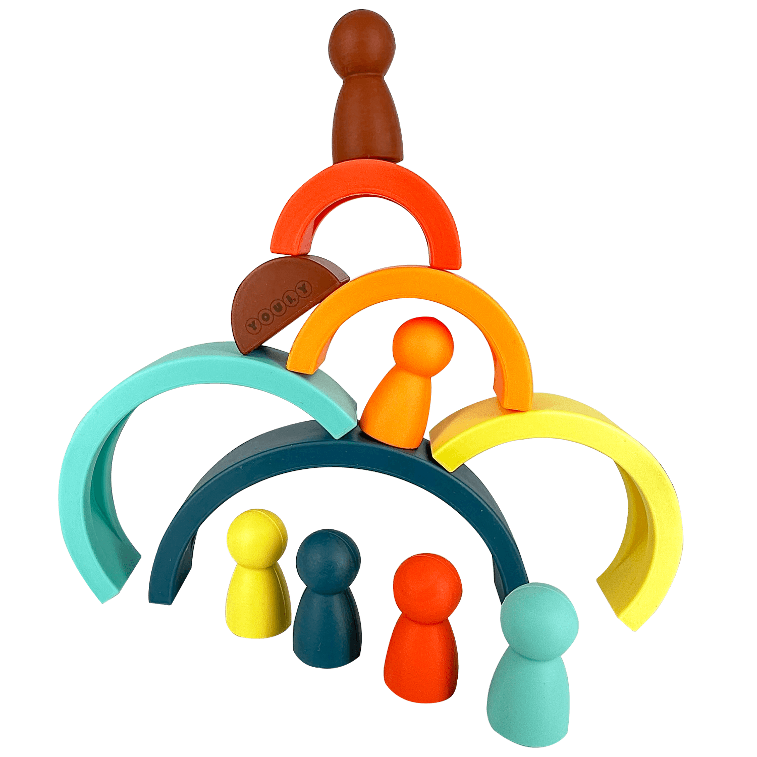 Youly Montessori Arcobaleno Multi gioco silicone senza BPA