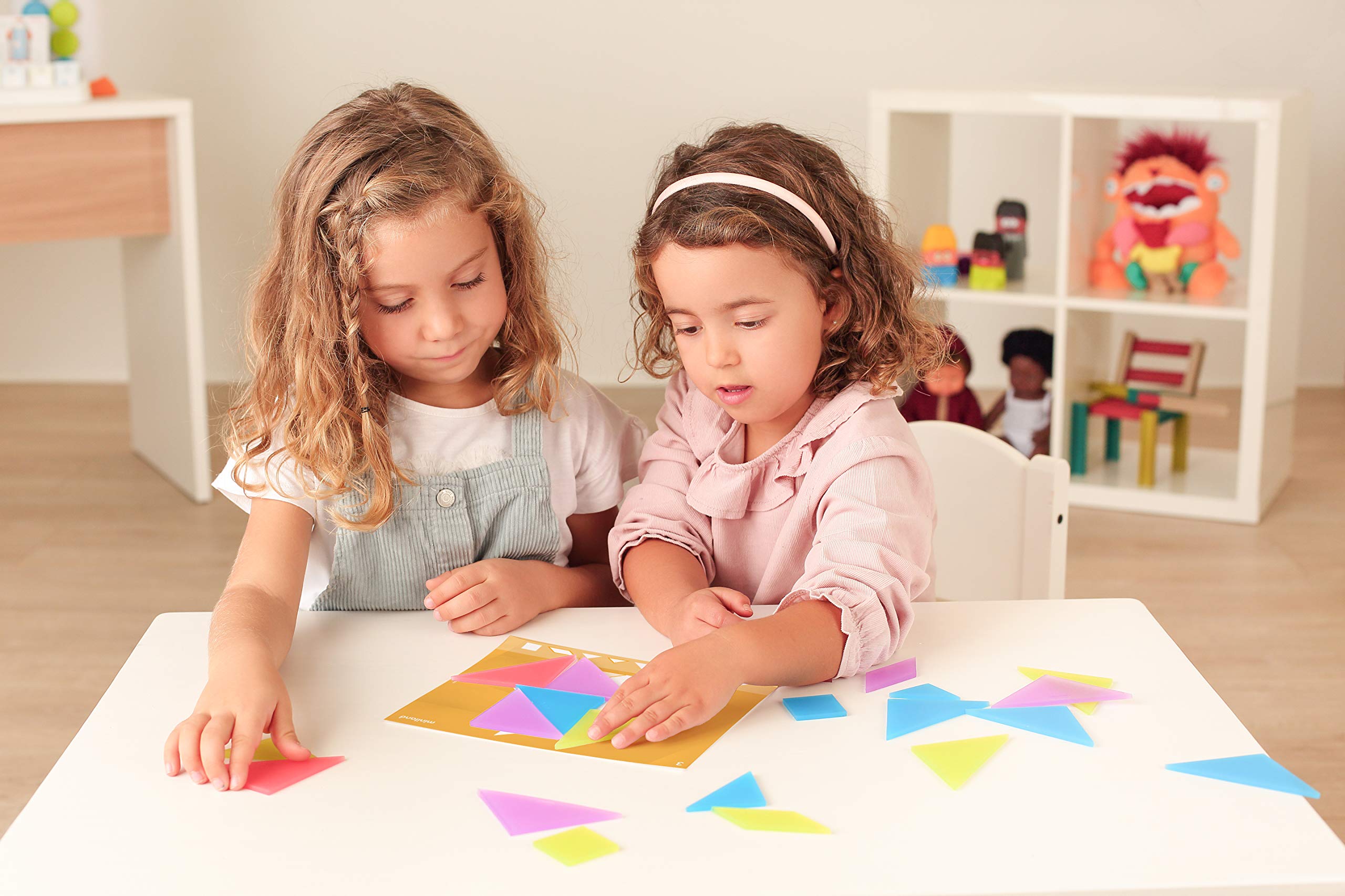 Miniland Tangram traslucido 28 pezzi multicolore