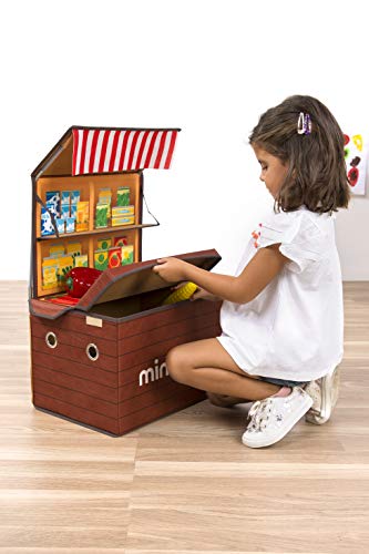 Miniland Scatola Mercat gioco simbolico in tessuto