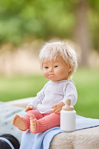 Miniland Dolls 31263 Bambola 38 cm Sindrome Down Biondo