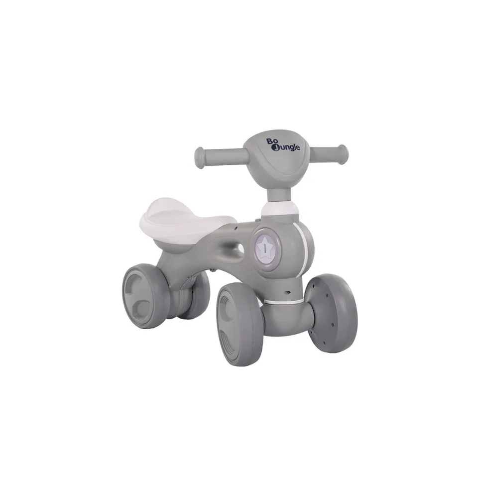 BoJungle Playtime B-Bike Jumpy cavalcabile grigio con musica
