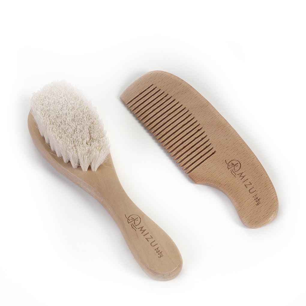 Mizu Baby Mami Set Spazzola Pettine Bamboo Neonato