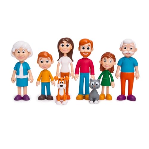 Miniland Famiglia Pelle Chiara Set 8 Figure Educative