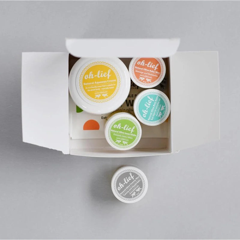Oh-Lief Starter Box Cura Neonato 6 Prodotti Naturali Idea Regalo