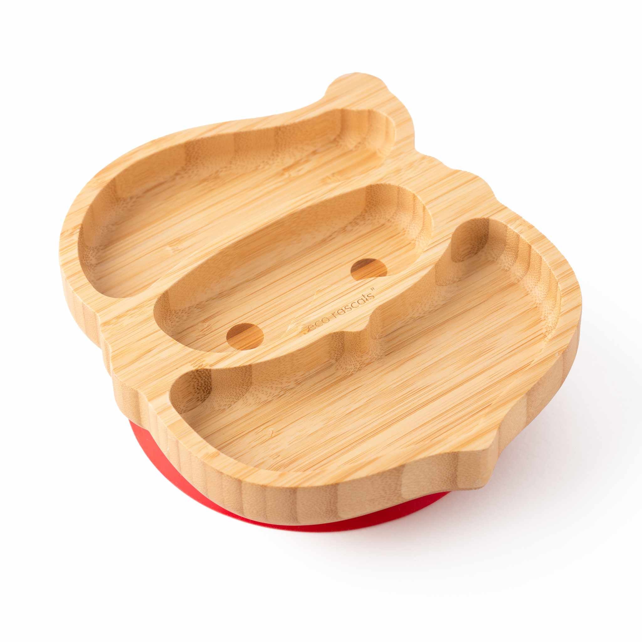 Eco Rascals Bamboo Plates piatto Babbo Natale bamboo