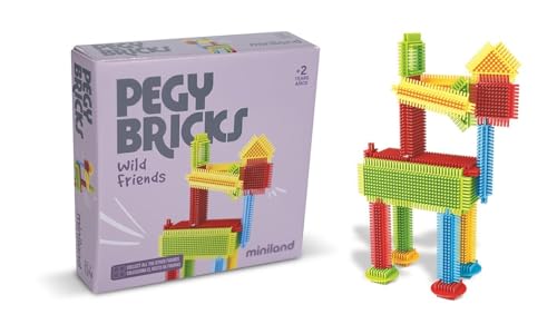 Miniland Pegy Bricks Wild Friends costruzioni cavallo 22 pezzi