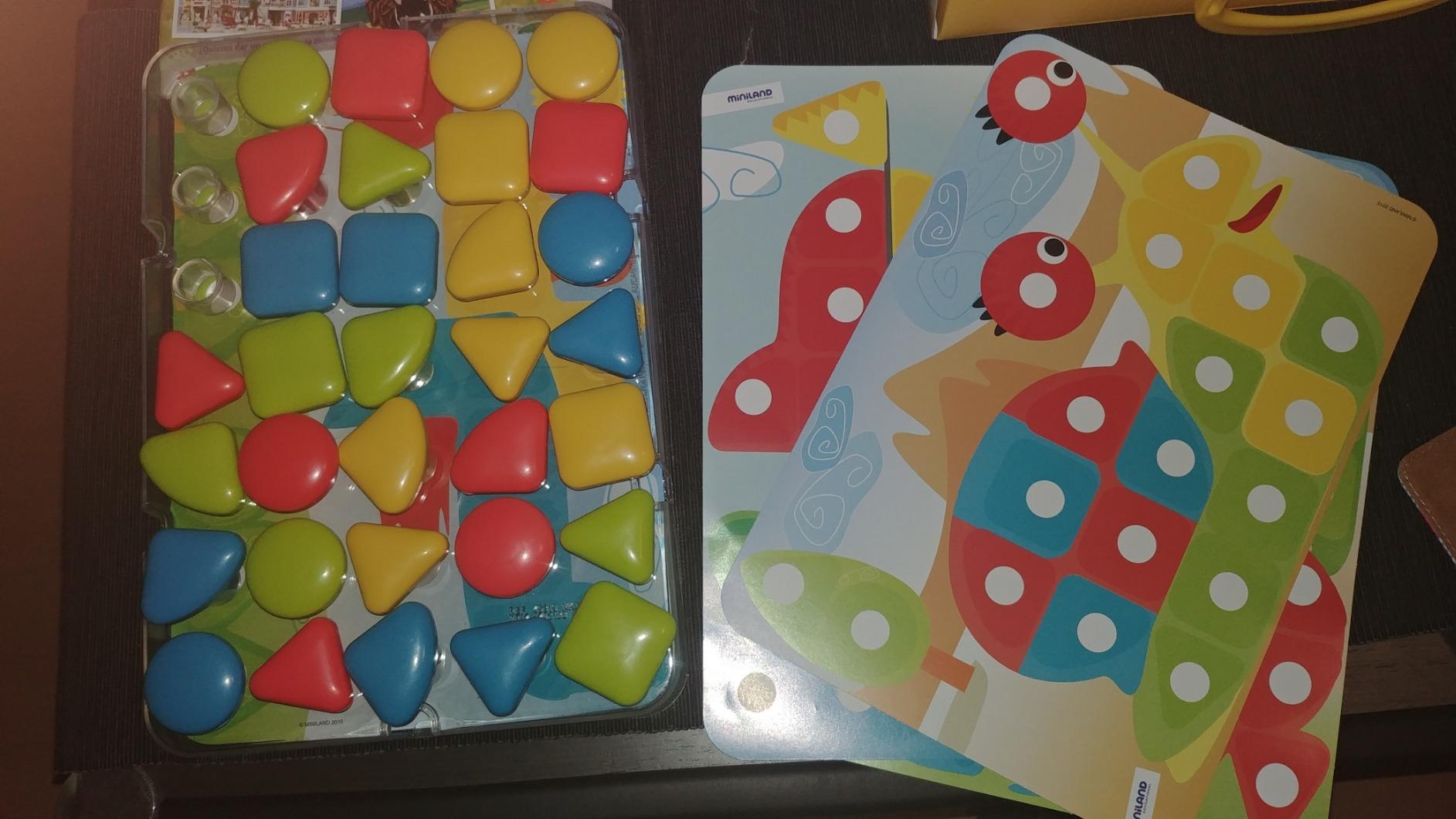 Miniland 45319 Superpins Gioco Chiodini Valigetta dai 2 Anni