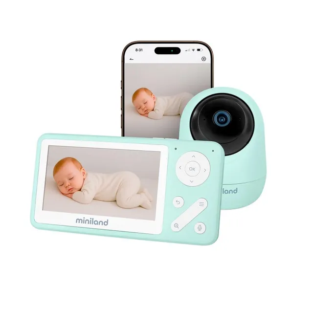 Miniland Digimonitor Anywhere baby monitor video 4,2" con app