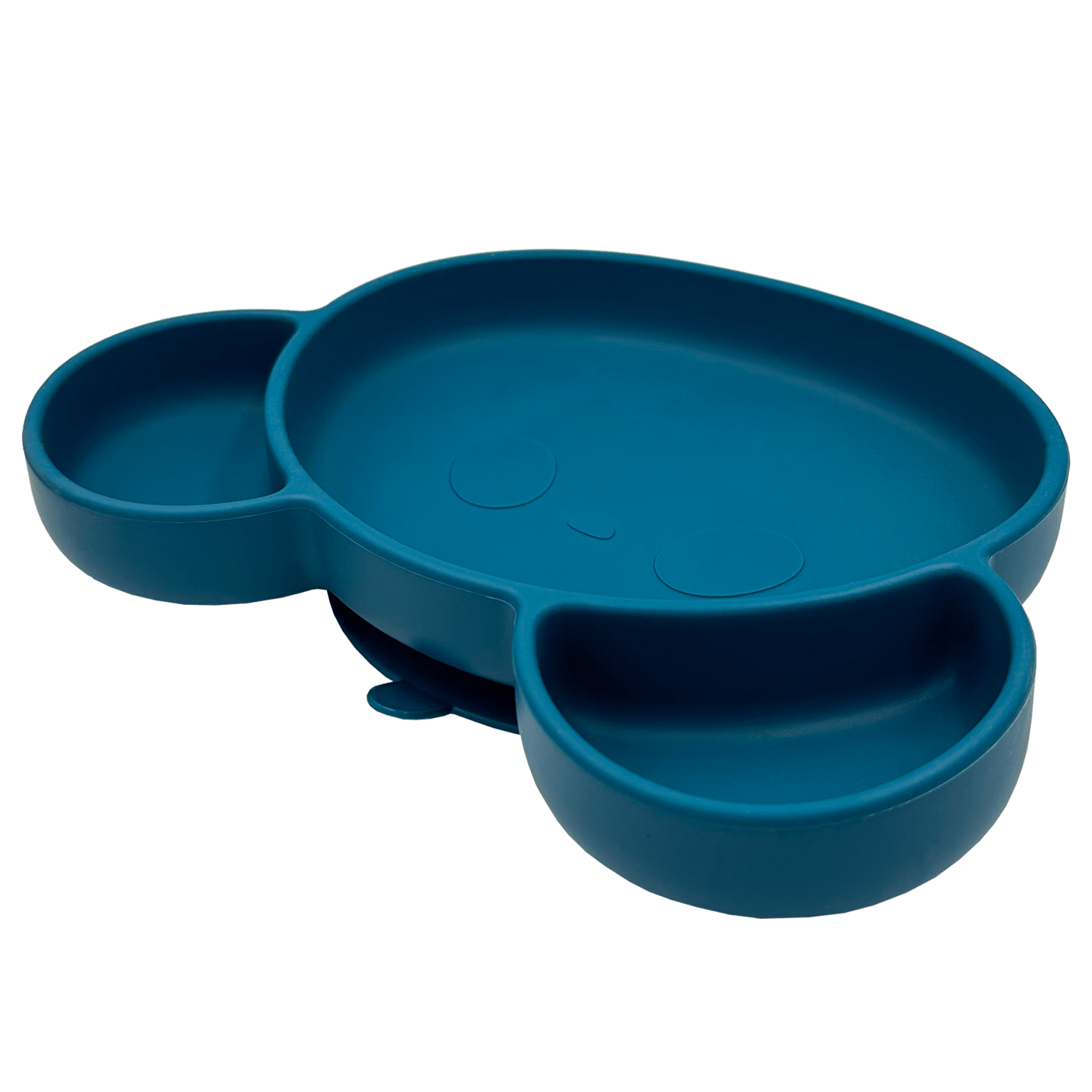 Youly Set pappa piatto ventosa + posate blu