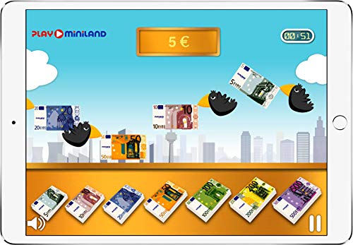 Miniland Giochi simbolici Set Euro 28 banconote 80 monete