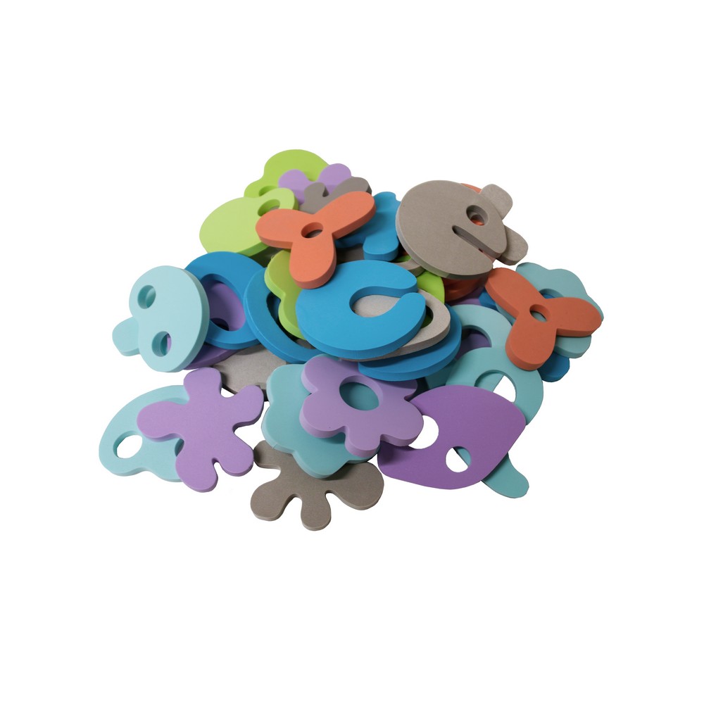 BoJungle B-Bath forme schiuma bagnetto 36 pezzi colorate