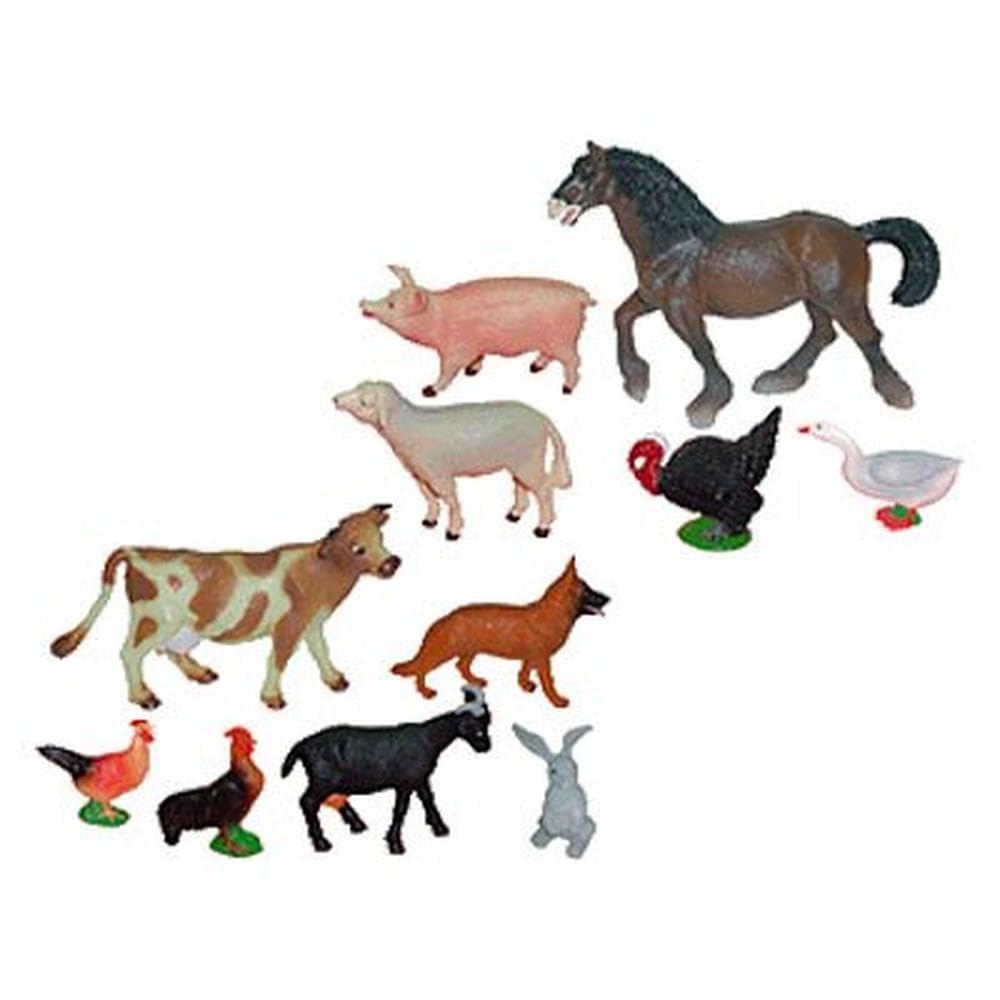 Miniland 27420 animali fattoria figure 11 pezzi