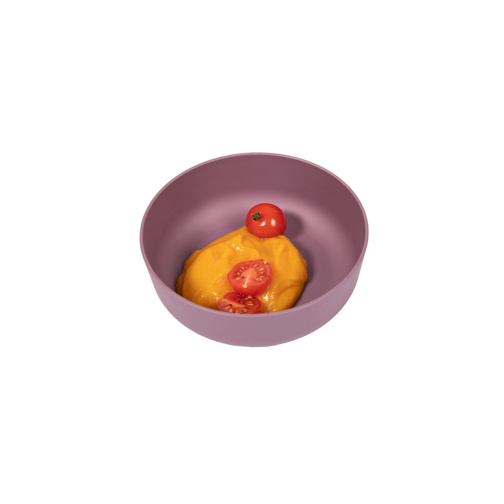 BoJungle set pappa 5 pz CPLA viola-rosa piatto tazza ciotola