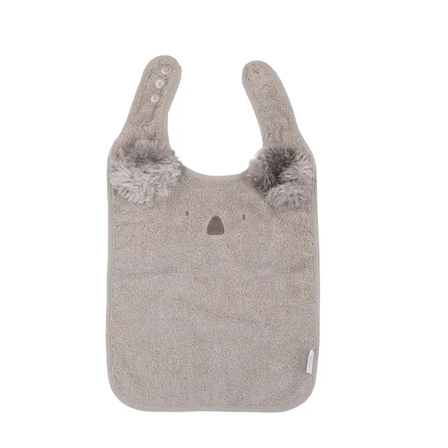 BoJungle B-Bib bavaglino cotone bio koala grigio 26,5x49,5 cm