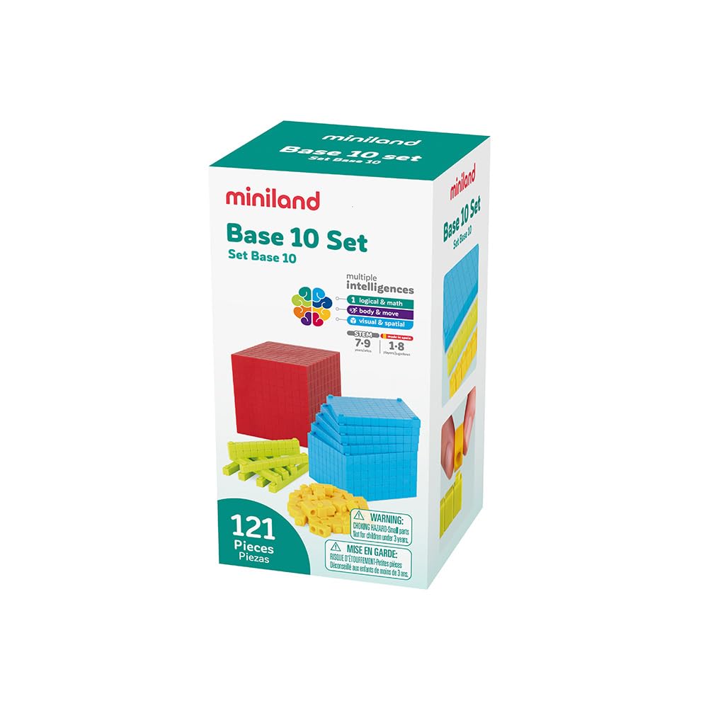 Miniland Base 10 Set Matematica Gioco 121 Pezzi