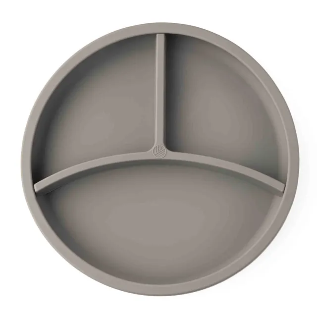 Eco Rascals Silicone Divider Plates piatto argento con divisore