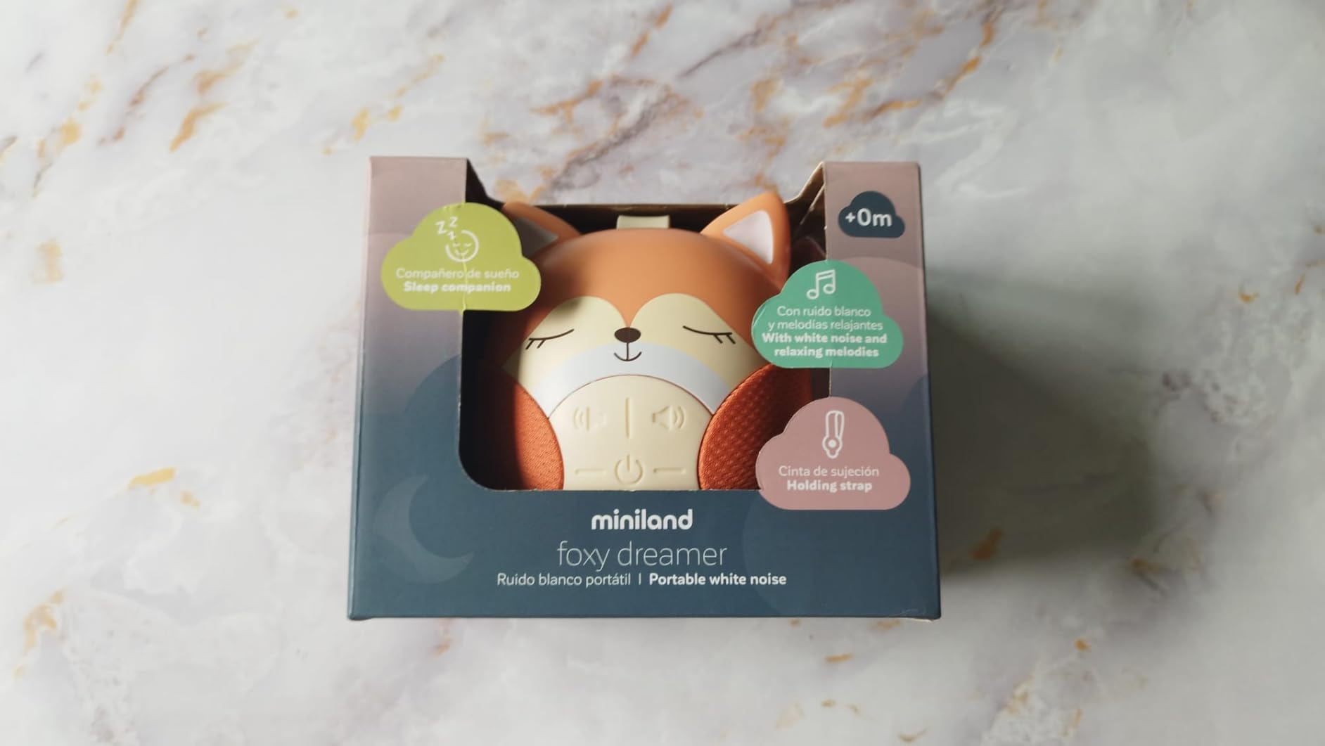 Miniland Riposo Foxy Dreamer rumore bianco bebè con timer